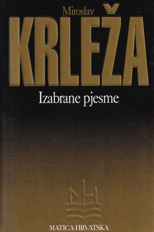 Izabrane pjesme - Miroslav Krleža, naslovnica knjige