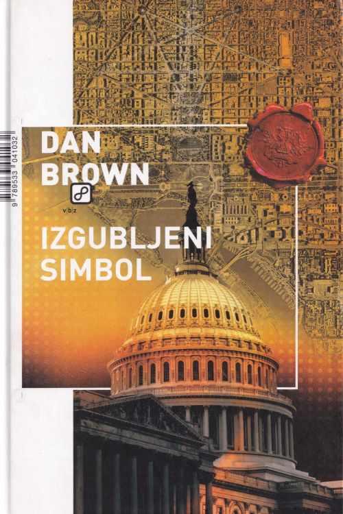 Izgubljeni simbol - Dan Brown, naslovnica knjige