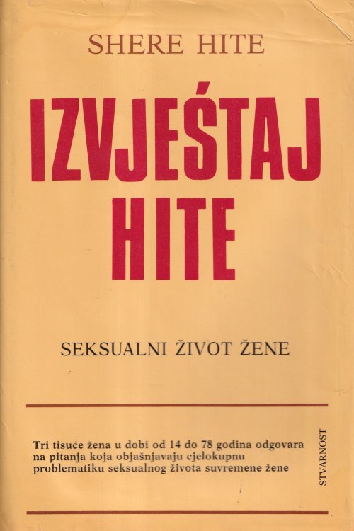 Izvještaj Hite: seksualni život žene - Shere Hite, naslovnica knjige
