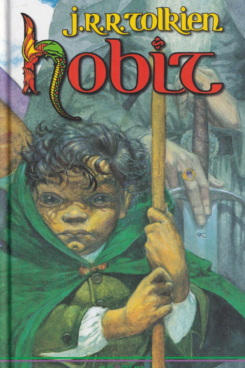 Hobit - J.R.R. Tolkien, naslovnica knjige