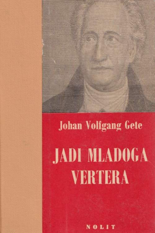 Jadi mladoga Vertera - Johann Wolfgang Goethe, naslovnica knjige