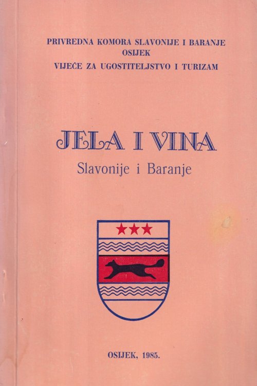 Jela i vina Slavonije i Baranje, naslovnica knjige