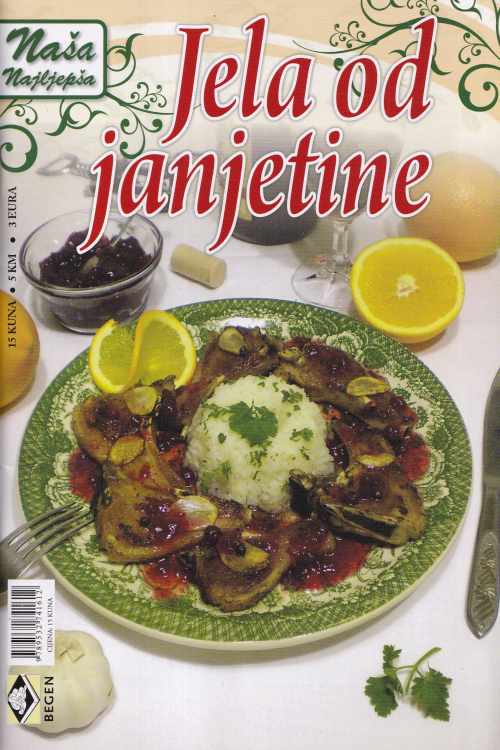 Naša najljepša jela od janjetine - Mirko J. Janjić, naslovnica knjige
