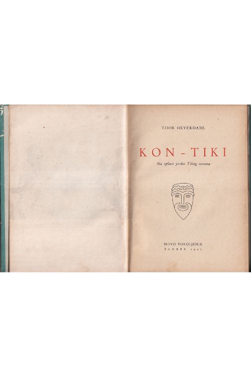 Kon-tiki - Thor Heyerdahl, naslovnica knjige