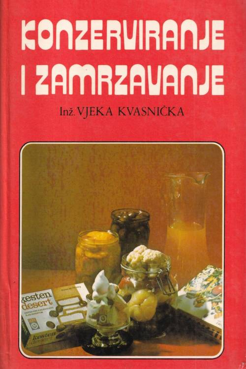 Konzerviranje i zamrzavanje - Vjeka Kvasnička, naslovnica knjige