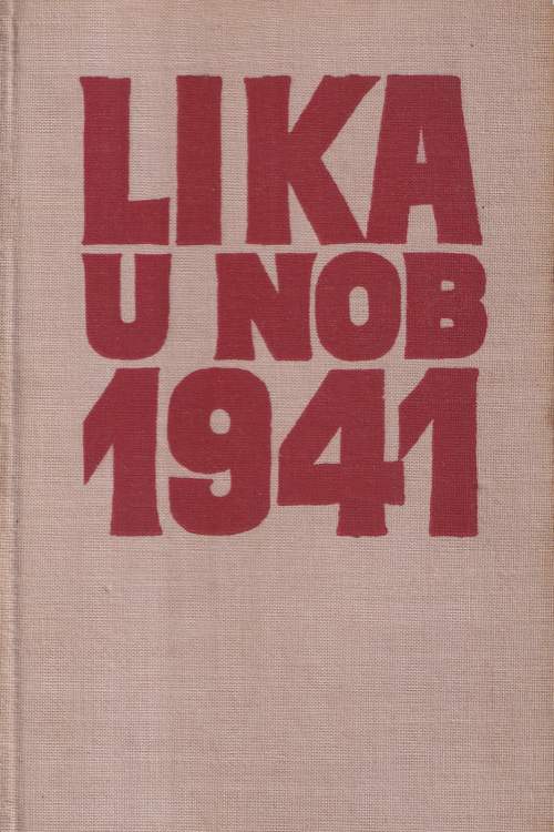 Lika u NOB 1941, naslovnica knjige