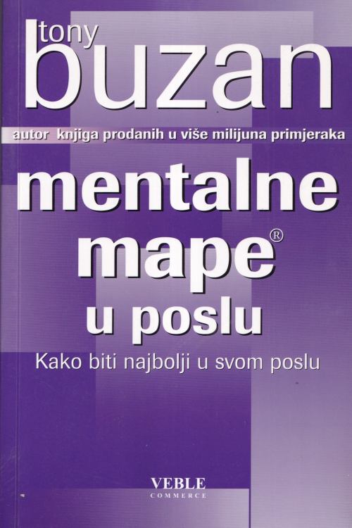 Mentalne mape u poslu - Tony Buzan, naslovnica knjige