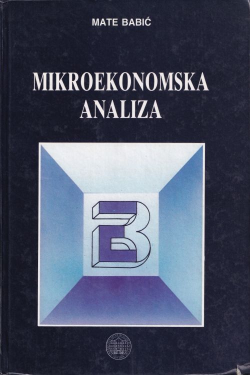 Mikroekonomska analiza - Mate Babić, naslovnica knjige