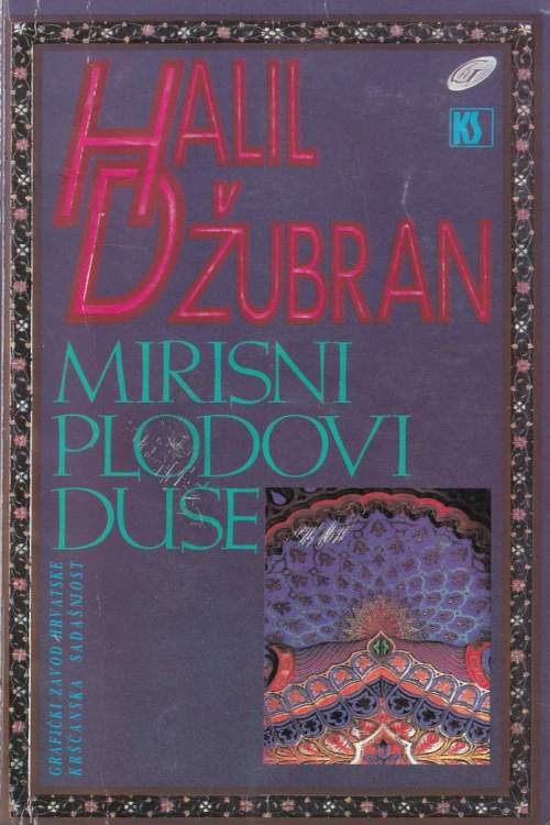 Mirisni plodovi duše - Kahlil Gibran, naslovnica knjige