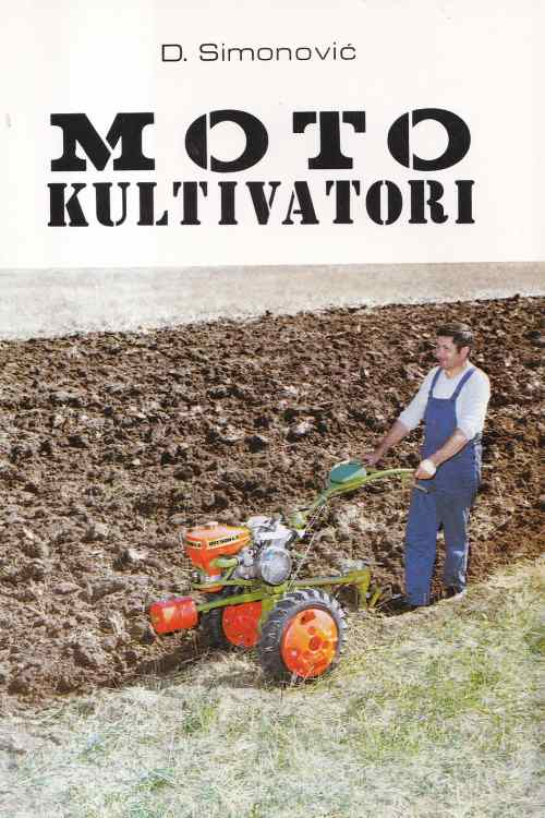 Motokultivatori - Dragiša Simonović, naslovnica knjige