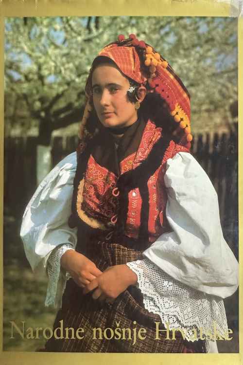 Narode nošnje Hrvatske , naslovnica knjige