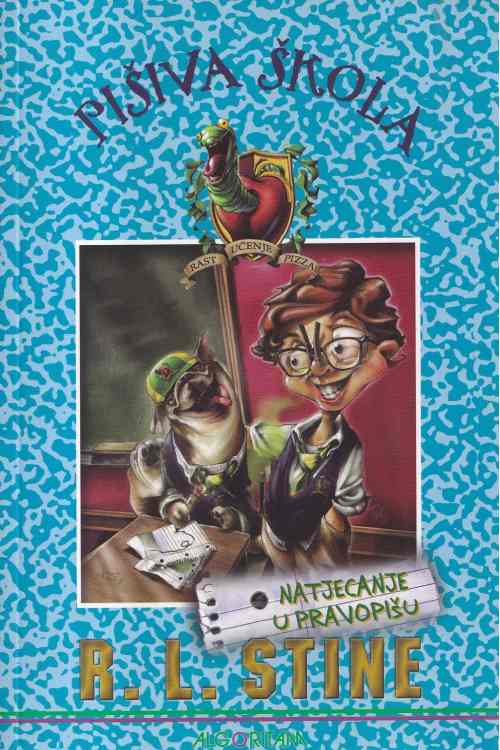 Pišiva škola: Natjecanje u pravopišu - R.L. Stine, naslovnica knjige