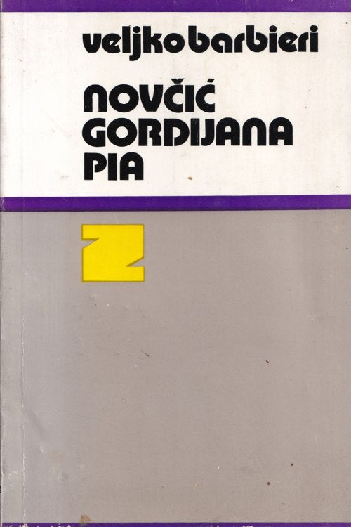 Novčić Goedijana Pia - Veljko Barbieri, naslovnica knjige