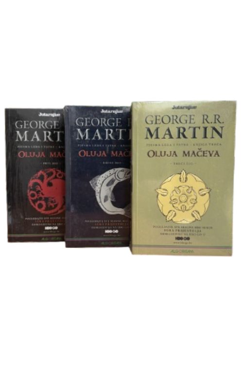 Oluja mačeva 1 - 3 - George R.R. Martin, naslovnica knjige