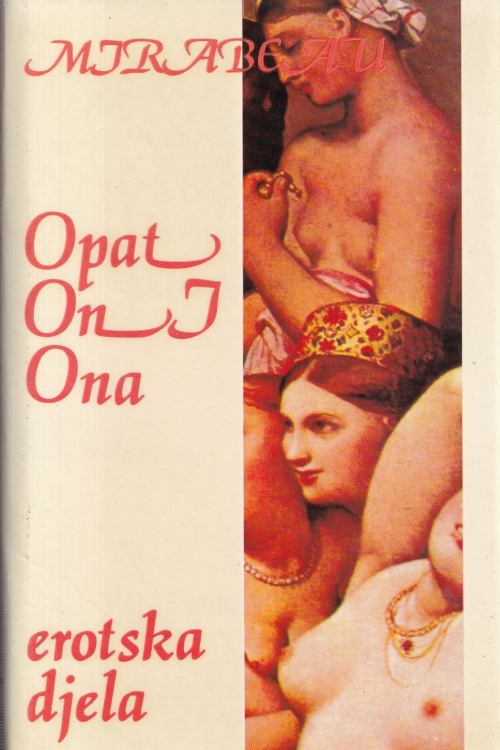 Opat, on, ona - Mirabeu, naslovnica knjige