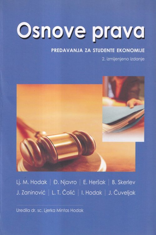 Osnove prava: predavanja za studente ekonomije - Lj.M. Hodak| Đ. Njavro, naslovnica knjige