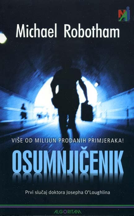 Michael Robotham:,Osumnjičenik, muškarac trči kroz tunel.