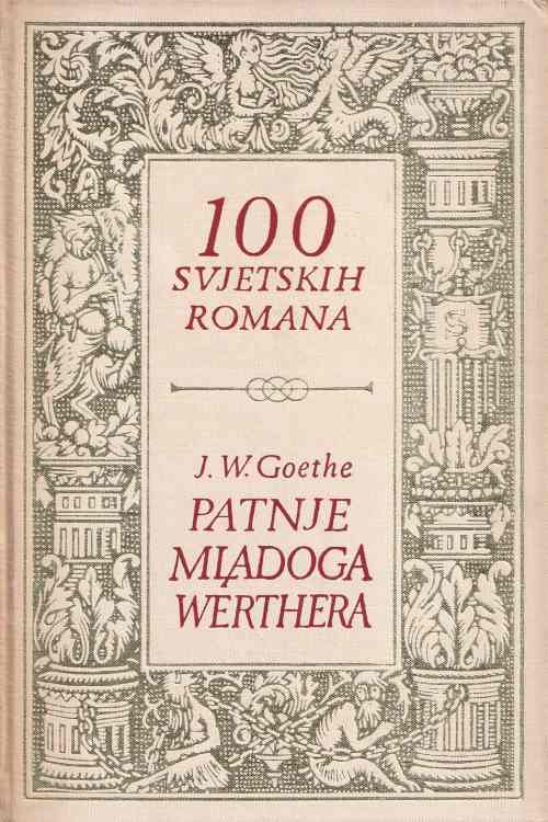 Patnje mladoga Werthera - J.W. Goethe, naslovnica knjige