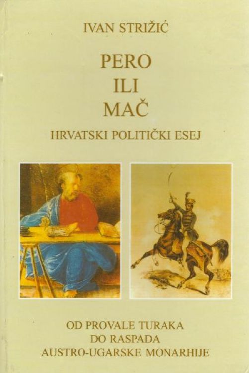 Pero ili mač - Ivan Strižić, naslovnica knjige