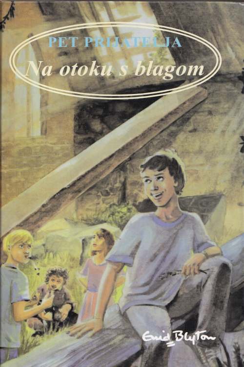 5 prijatelja: Na otoku s blagom - Enid Blyton, naslovnica knjige