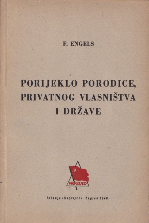 Porijeklo porodice, privatnog vlasništva i države - Friedrich Engels, naslovnica knjige