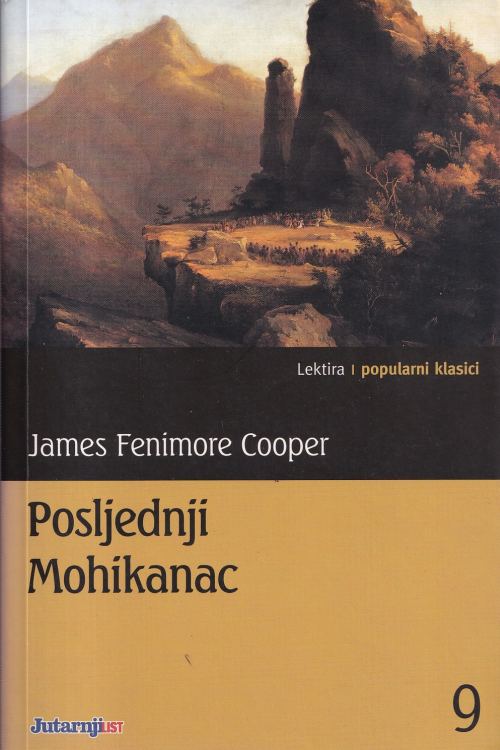 Posljednji Mohikanac - James Fenimore Cooper, naslovnica knjige