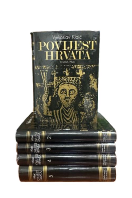 Povijest Hrvata 1-5 - Vjekoslav Klaić, naslovnica knjige