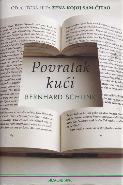 Povratak kući - Bernhard Schlink, naslovnica knjige