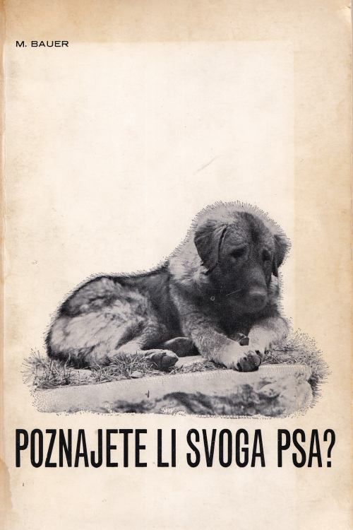 Poznajete li svoga psa? - Mario Bauer, naslovnica knjige
