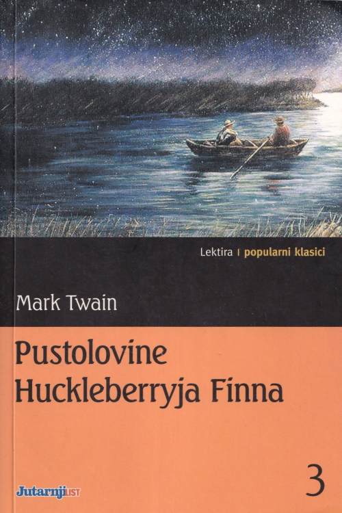 Pustolovine Huckleberryja Finna - Mark Twain, naslovnica knjige