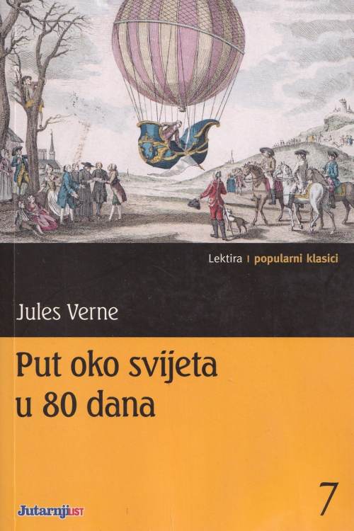 Put oko svijeta u 80 dana - Jules Verne, naslovnica knjige