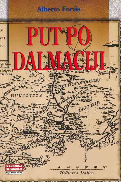 Put po Dalmaciji - Alberto Fortis, naslovnica knjige