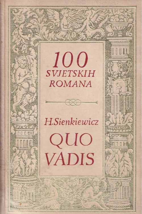 Quo Vadis - Henryk Sienkiewicz, naslovnica knjige