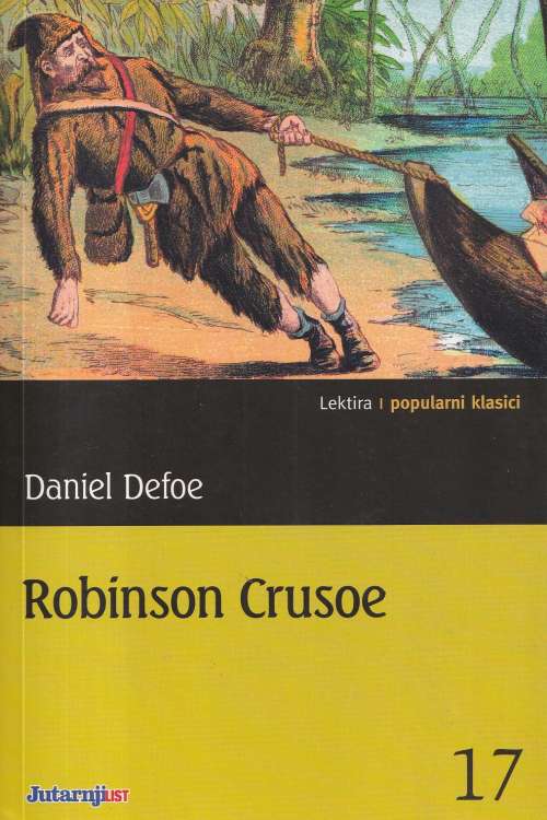 Robinson Crusoe - Daniel Defoe, naslovnica knjige