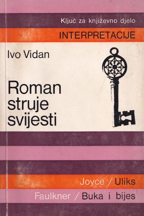 Roman struje svijesti - Ivo Vidan, naslovnica knjige