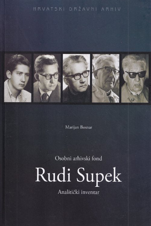 Rudi Supek: osobni arhivski fond - Marijan Bosnar, naslovnica knjige