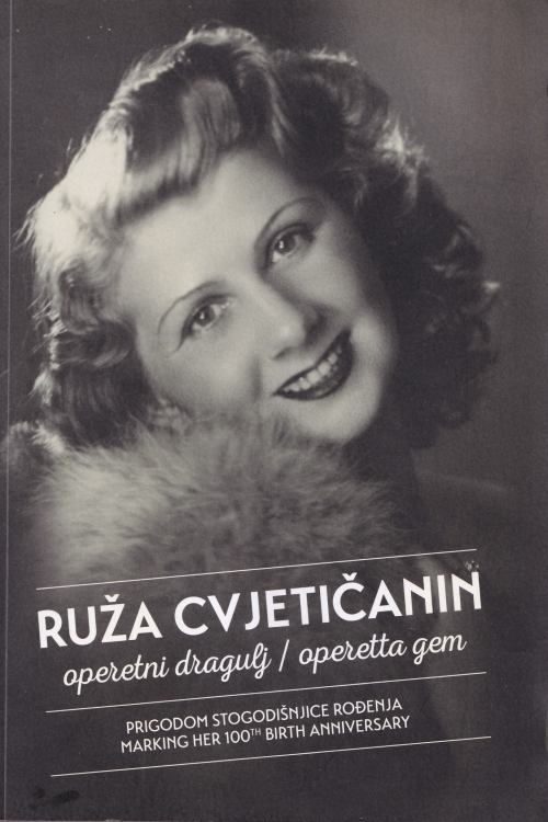 Ruža Cvjetičanin - operetni dragulj , naslovnica knjige