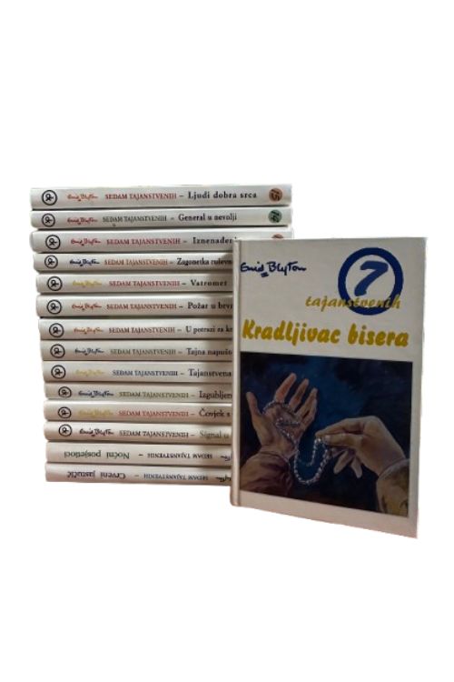 Sedam tajanstvenih, komplet, autoric Enid Blyton - naslovnica knjige