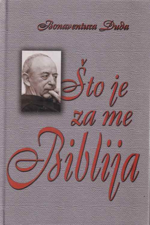 Što je za me Biblija - Bonaventura Duda, naslovnica knjige