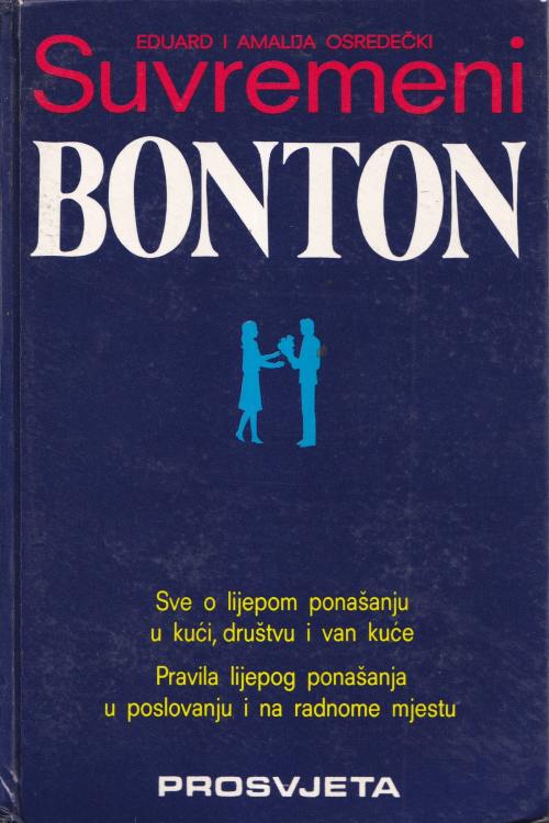 Suvremeni bonton - Eduard i Amalija Osredečki, naslovnica knjige