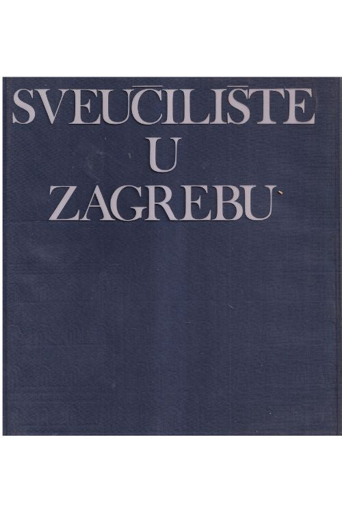 Sveučilište u Zagrebu - Smiljko Sokol, naslovnica knjige