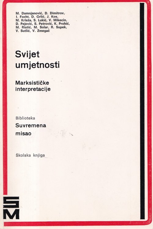 Svijet umjetnosti: Marksističke interpretacije, naslovnica knjige