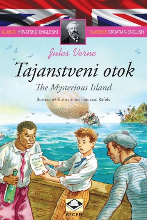 Tajanstveni otok | The Mysterious Island: dvojezični klasici - Jules Verne, naslovnica knjige