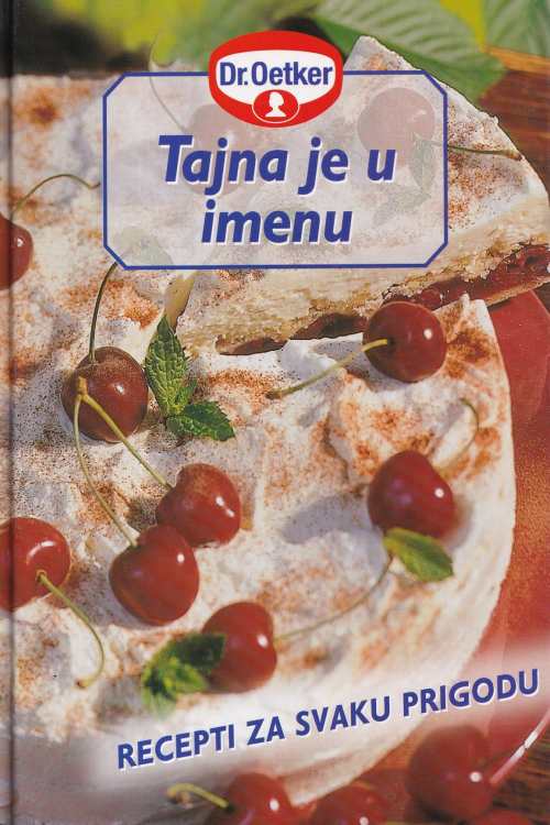 Tajna je u imenu 1: recepti za svaku prigodu, naslovnica knjige