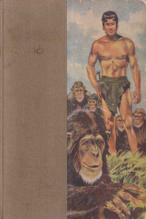 Tarzan se vraća - Edgar Rice Burroughs, naslovnica knjige