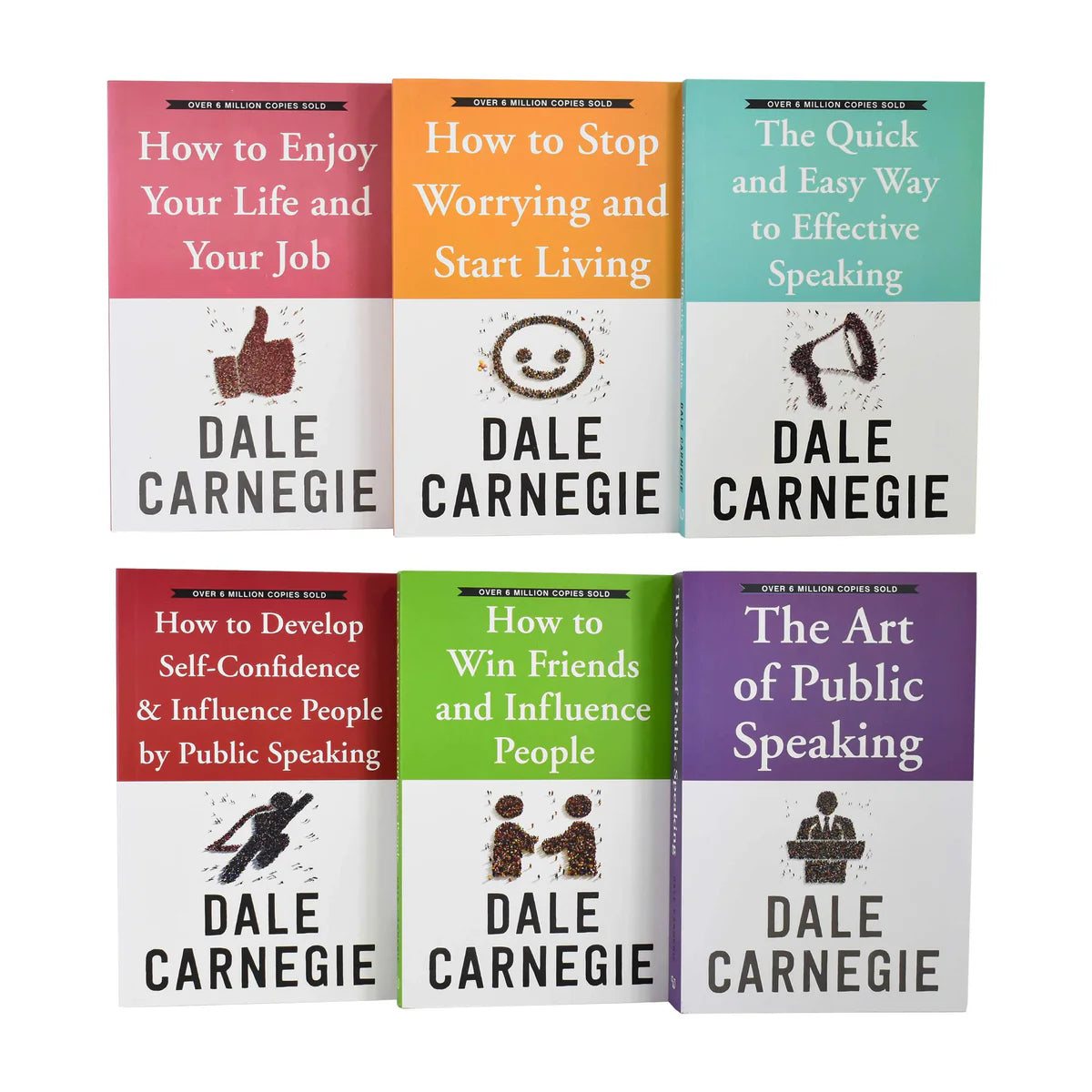 The Best Collection of 6 Books - Dale Carnegie, naslovnice svih knjiga