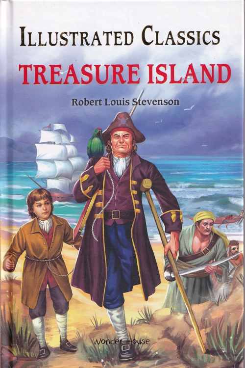 Treasure Island - Robert Louis Stevenson, naslovnica knjige