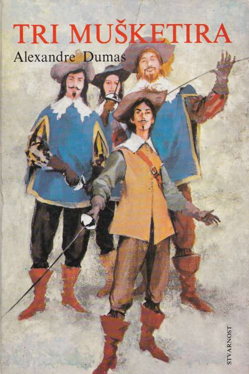 Tri mušketira - Alexandre Dumas, naslovnica knjige