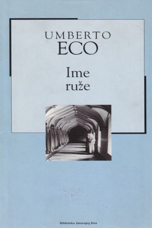 Ime ruže - Umberto Eco, naslovnica knjige