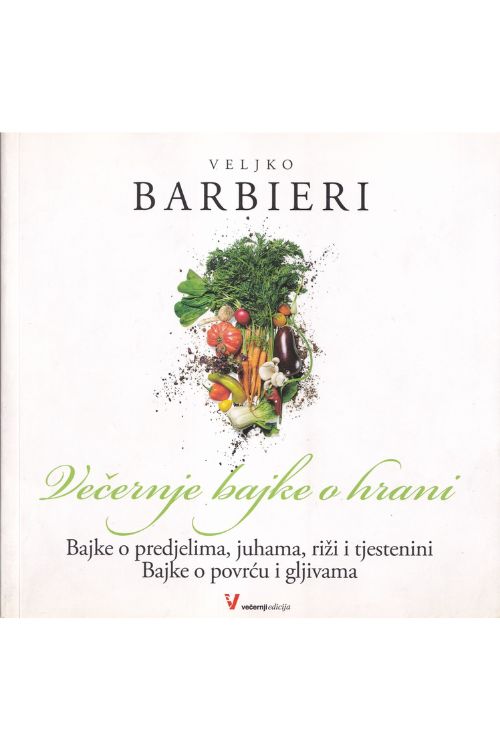 Večernje bajke o hrani - Veljko Barbieri, naslovnica knjige